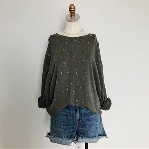 Splendid Splatter-Print Sweatshirt